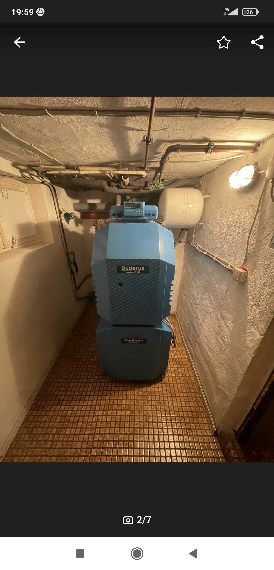 Buderus pečius su boileriu