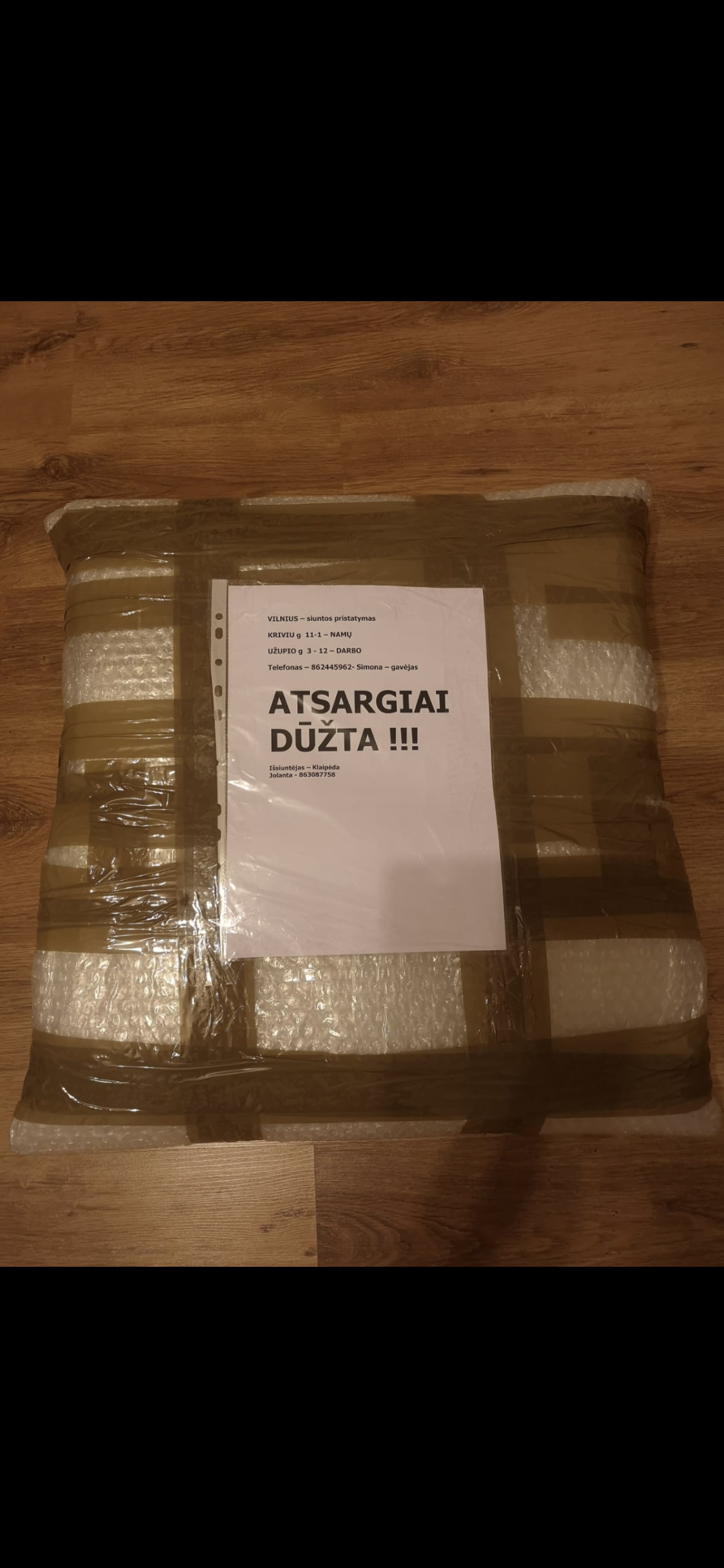 Siunta Klaipėda-Vilnius